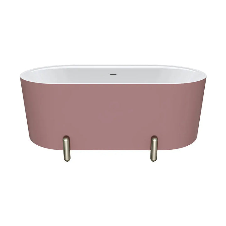 Aluca Freestanding with Legs, 1500mm &amp; 1700mm Matte Rouge Fienza