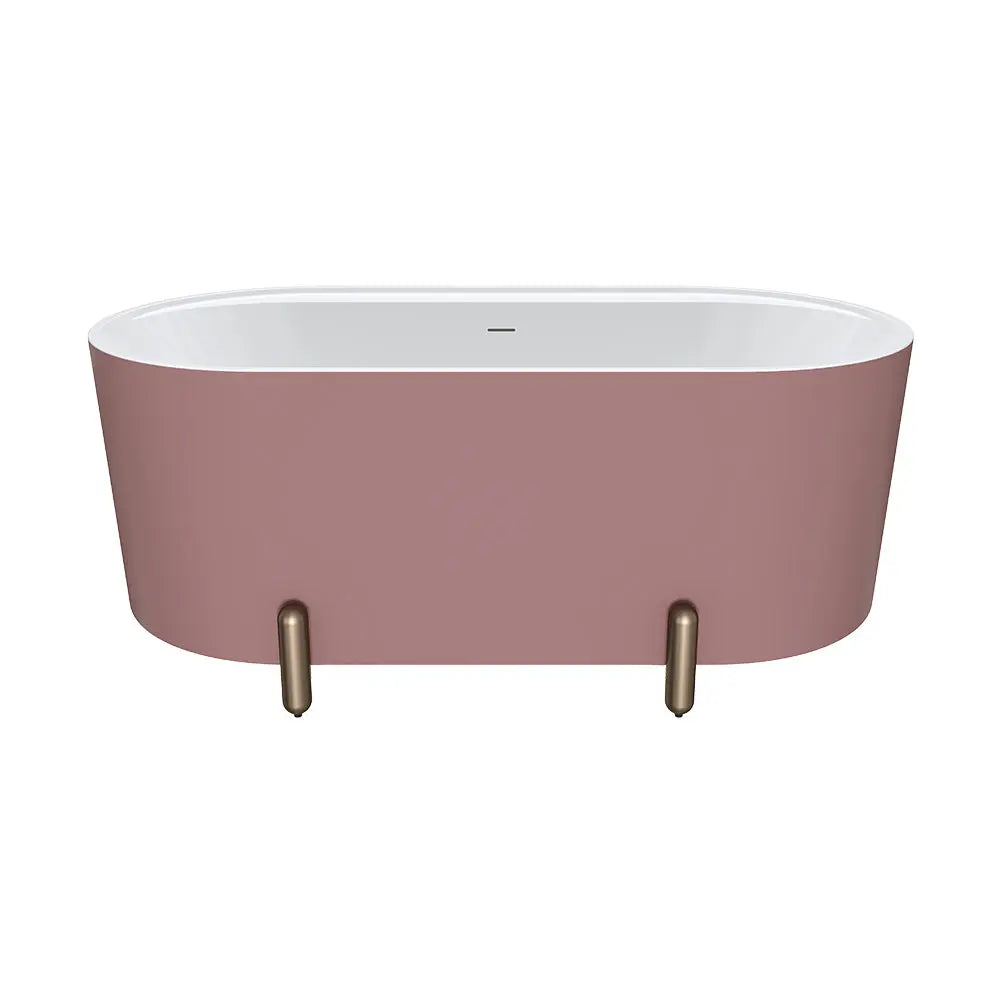 Aluca Freestanding with Legs, 1500mm &amp; 1700mm Matte Rouge Fienza