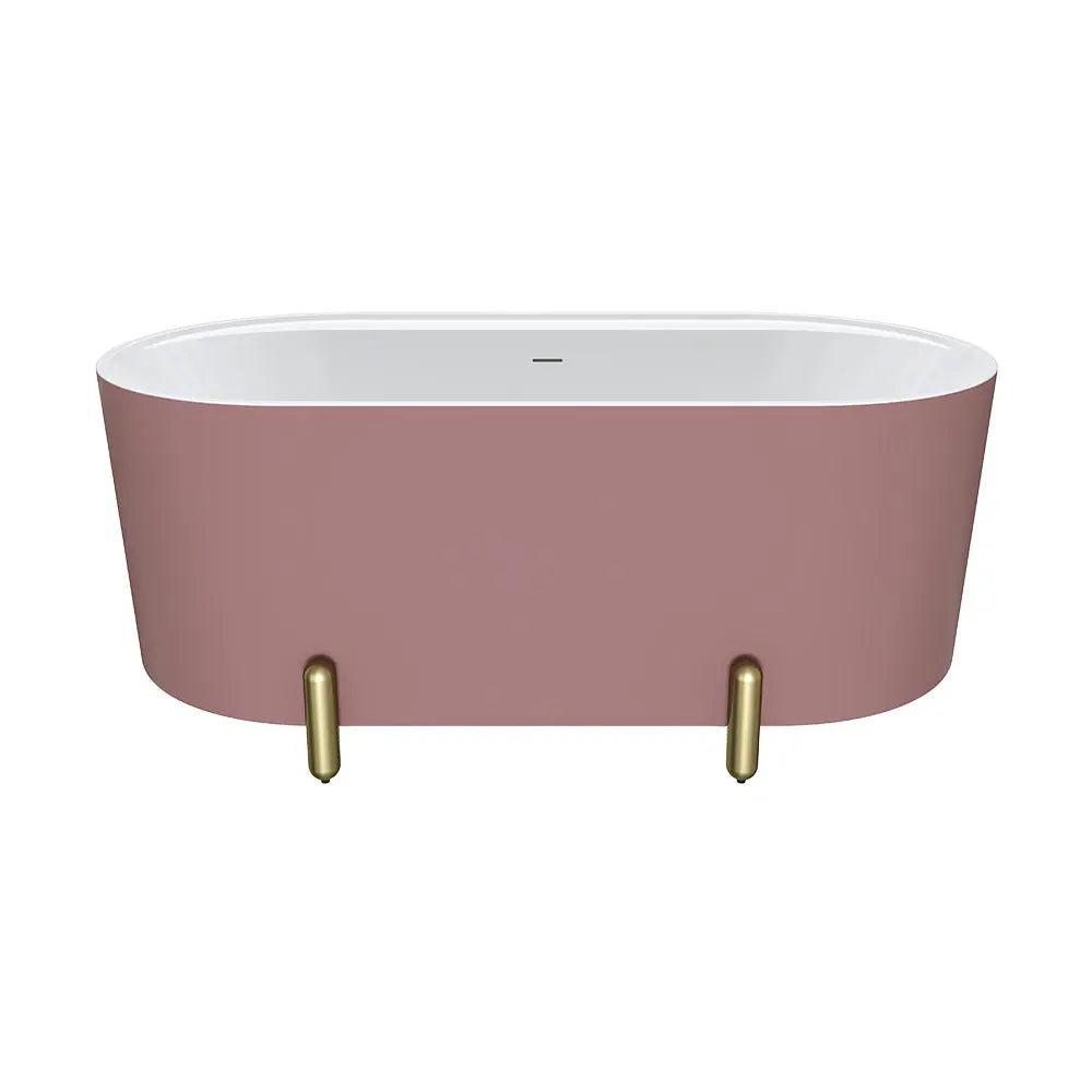 Aluca Freestanding with Legs, 1500mm &amp; 1700mm Matte Rouge Fienza