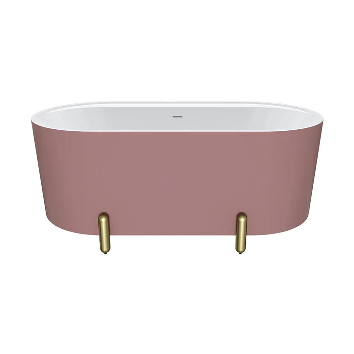 Aluca Freestanding with Legs, 1500mm &amp; 1700mm Matte Rouge Fienza