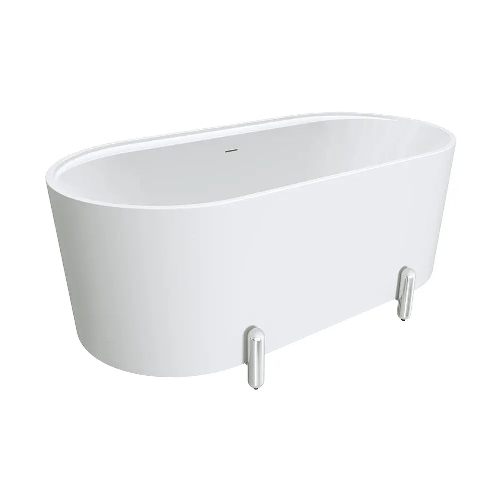 Aluca Freestanding with Legs, 1500mm & 1700mm Matte White Fienza