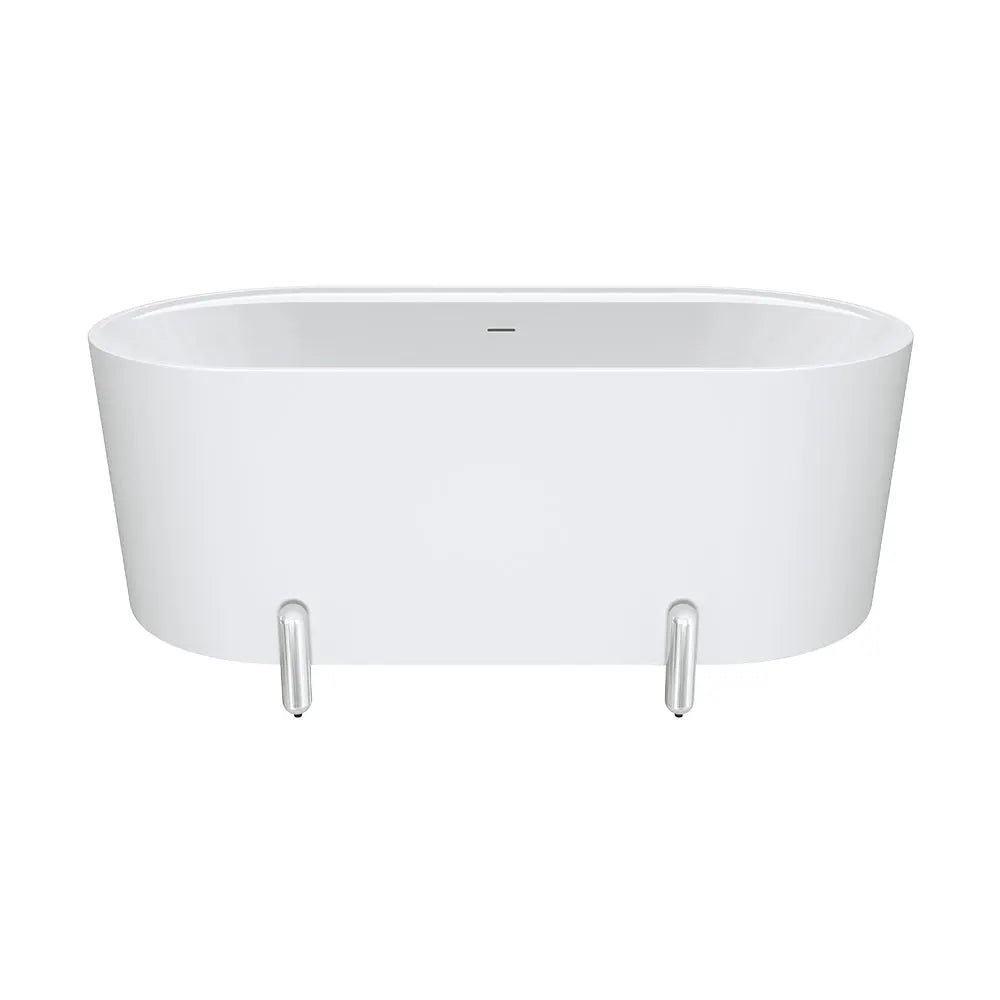 Aluca Freestanding with Legs, 1500mm &amp; 1700mm Matte White Fienza