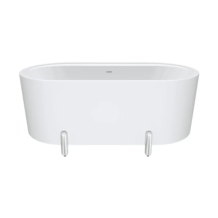 Aluca Freestanding with Legs, 1500mm &amp; 1700mm Matte White Fienza