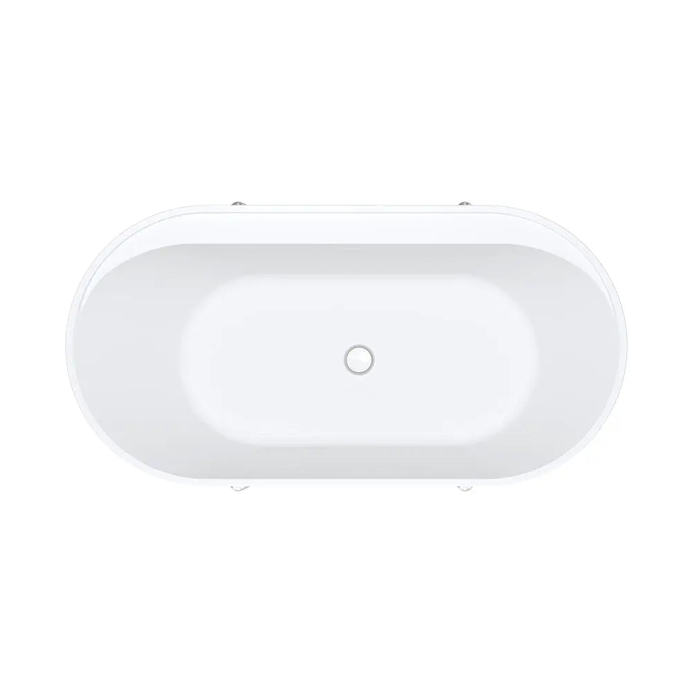 Aluca Freestanding with Legs, 1500mm &amp; 1700mm Matte White Fienza