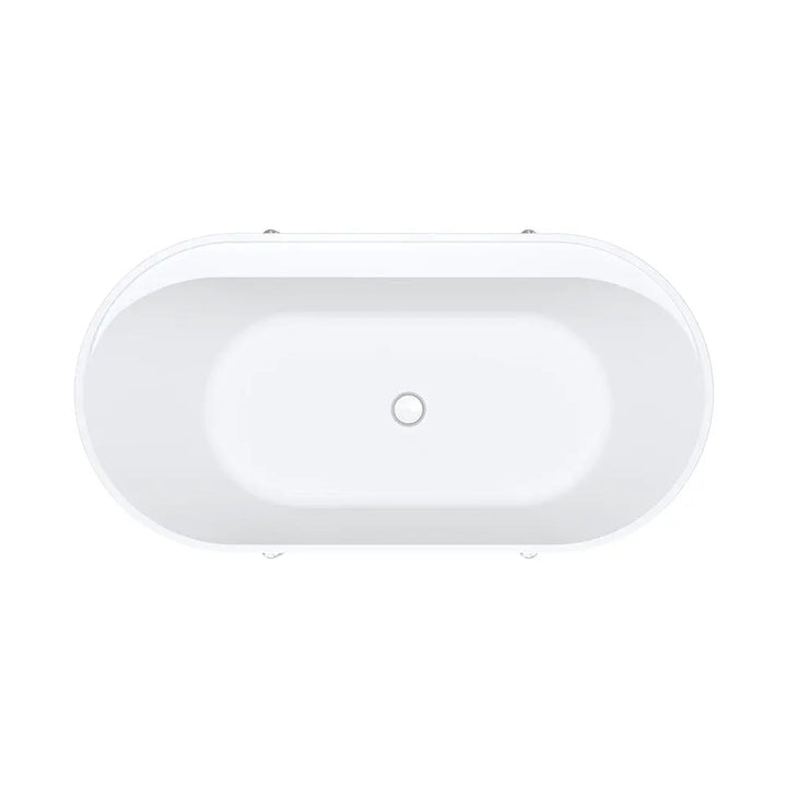 Aluca Freestanding with Legs, 1500mm &amp; 1700mm Matte White Fienza