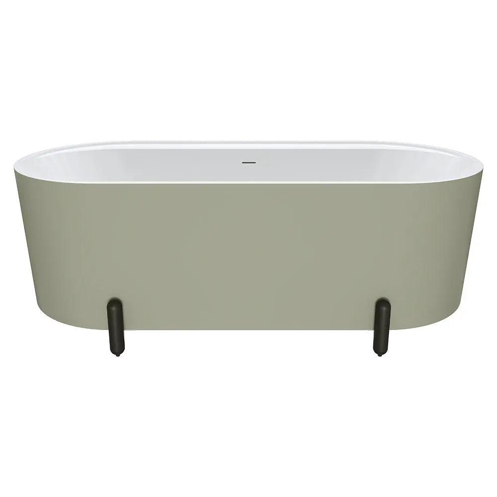 Aluca Freestanding with Legs, 1500mm &amp; 1700mm Olive Fienza