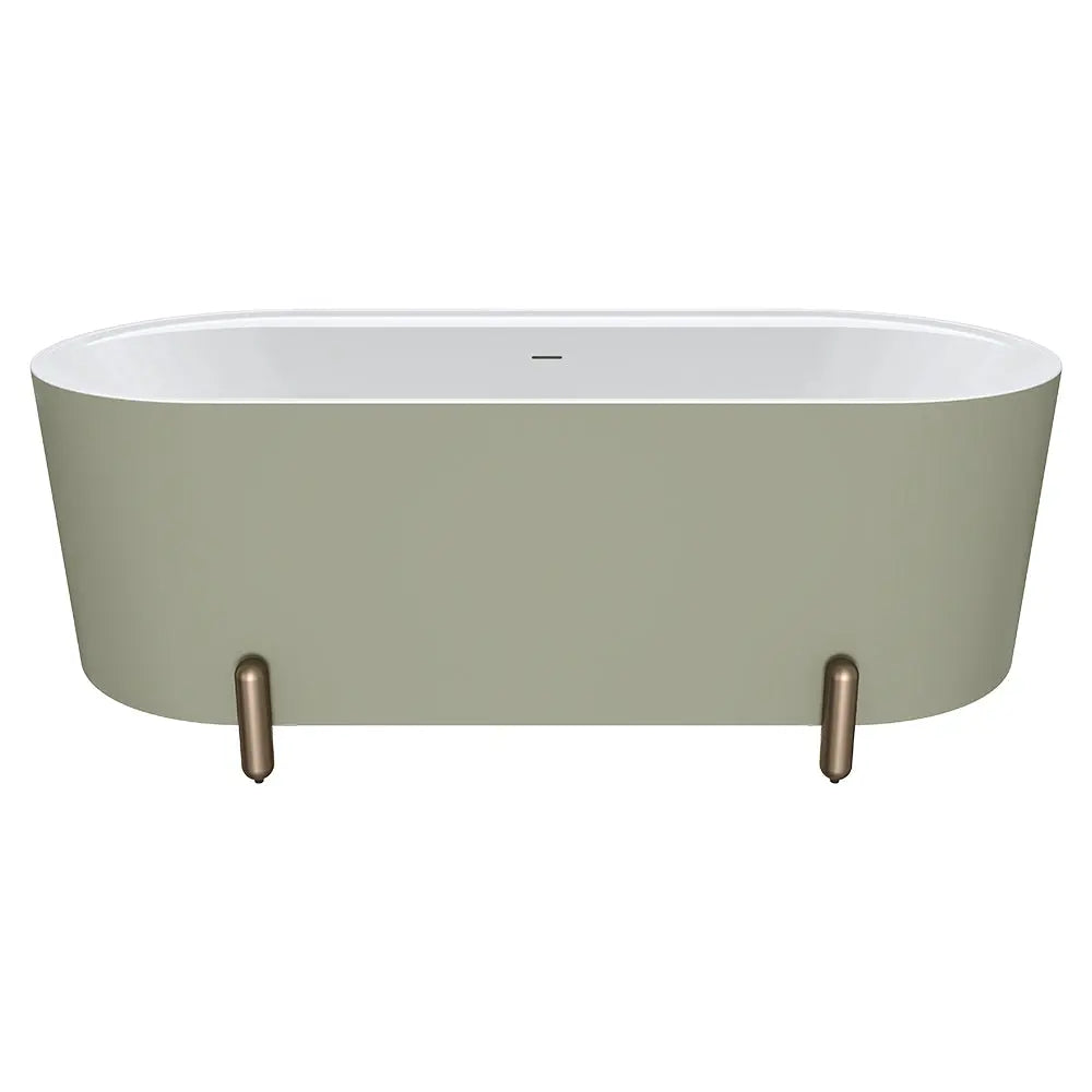 Aluca Freestanding with Legs, 1500mm &amp; 1700mm Olive Fienza