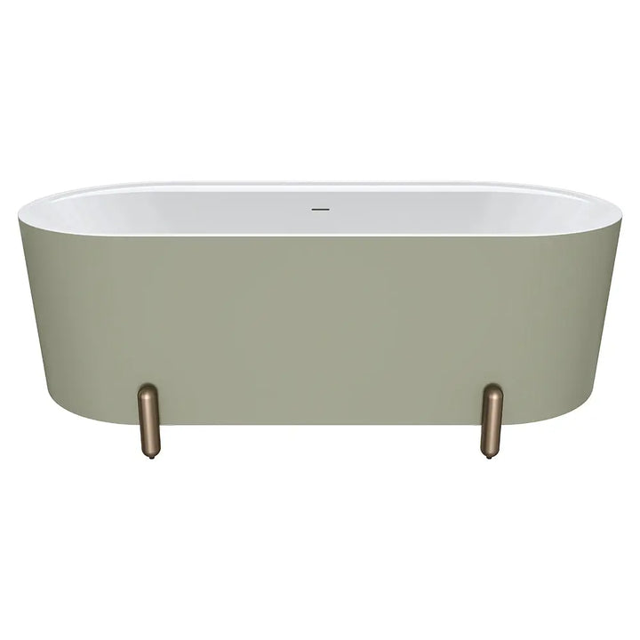 Aluca Freestanding with Legs, 1500mm &amp; 1700mm Olive Fienza