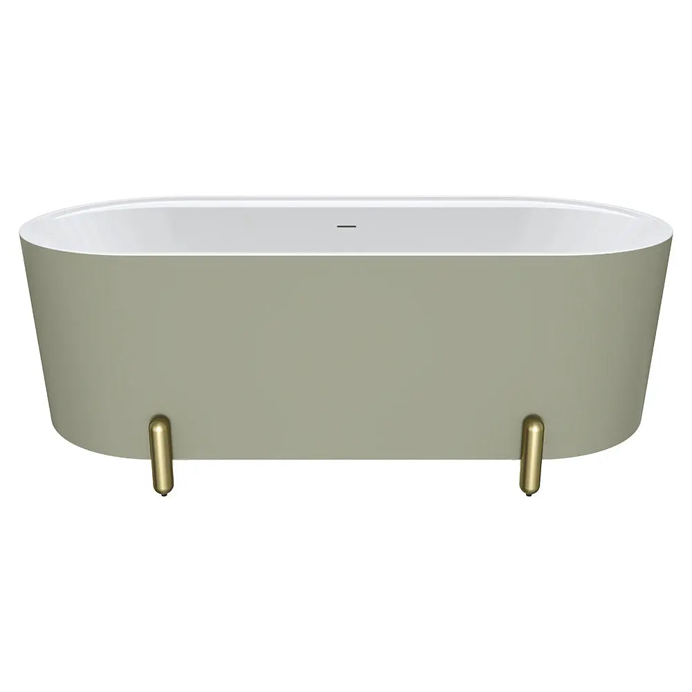 Aluca Freestanding with Legs, 1500mm &amp; 1700mm Olive Fienza