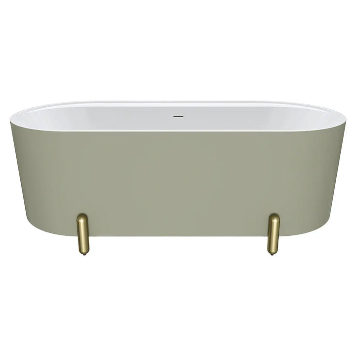 Aluca Freestanding with Legs, 1500mm &amp; 1700mm Olive Fienza