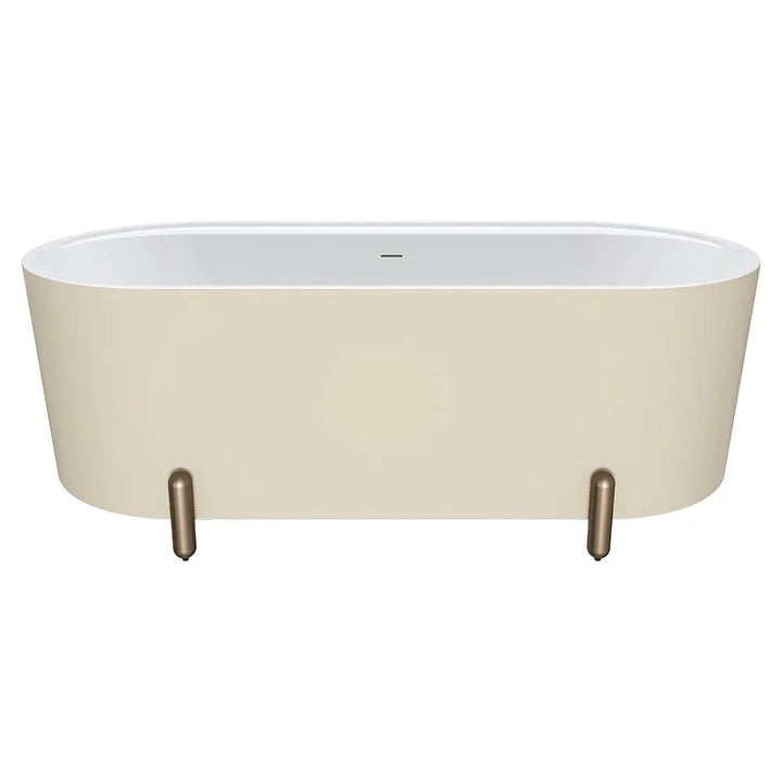 Aluca Freestanding with Legs, 1500mm &amp; 1700mm Matte Khaki Fienza