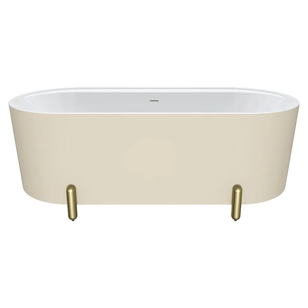 Aluca Freestanding with Legs, 1500mm &amp; 1700mm Matte Khaki Fienza