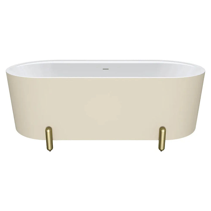Aluca Freestanding with Legs, 1500mm &amp; 1700mm Matte Khaki Fienza