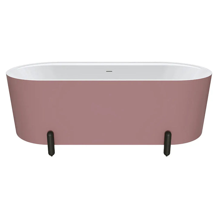 Aluca Freestanding with Legs, 1500mm &amp; 1700mm Matte Rouge Fienza