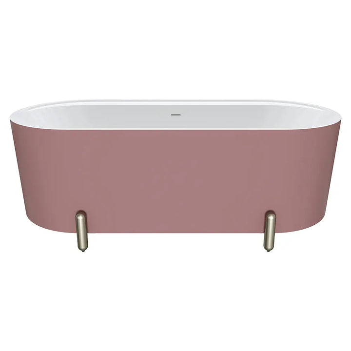 Aluca Freestanding with Legs, 1500mm &amp; 1700mm Matte Rouge Fienza