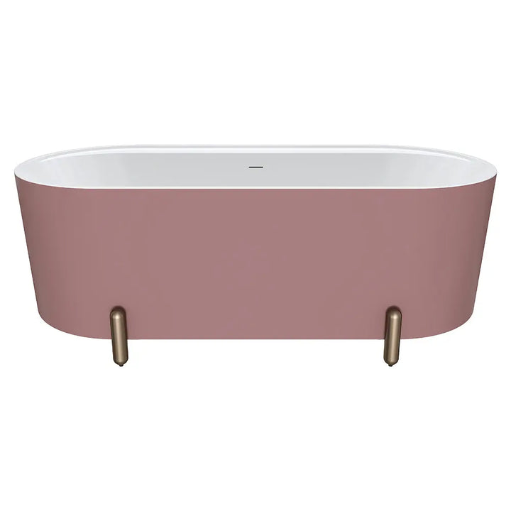 Aluca Freestanding with Legs, 1500mm &amp; 1700mm Matte Rouge Fienza