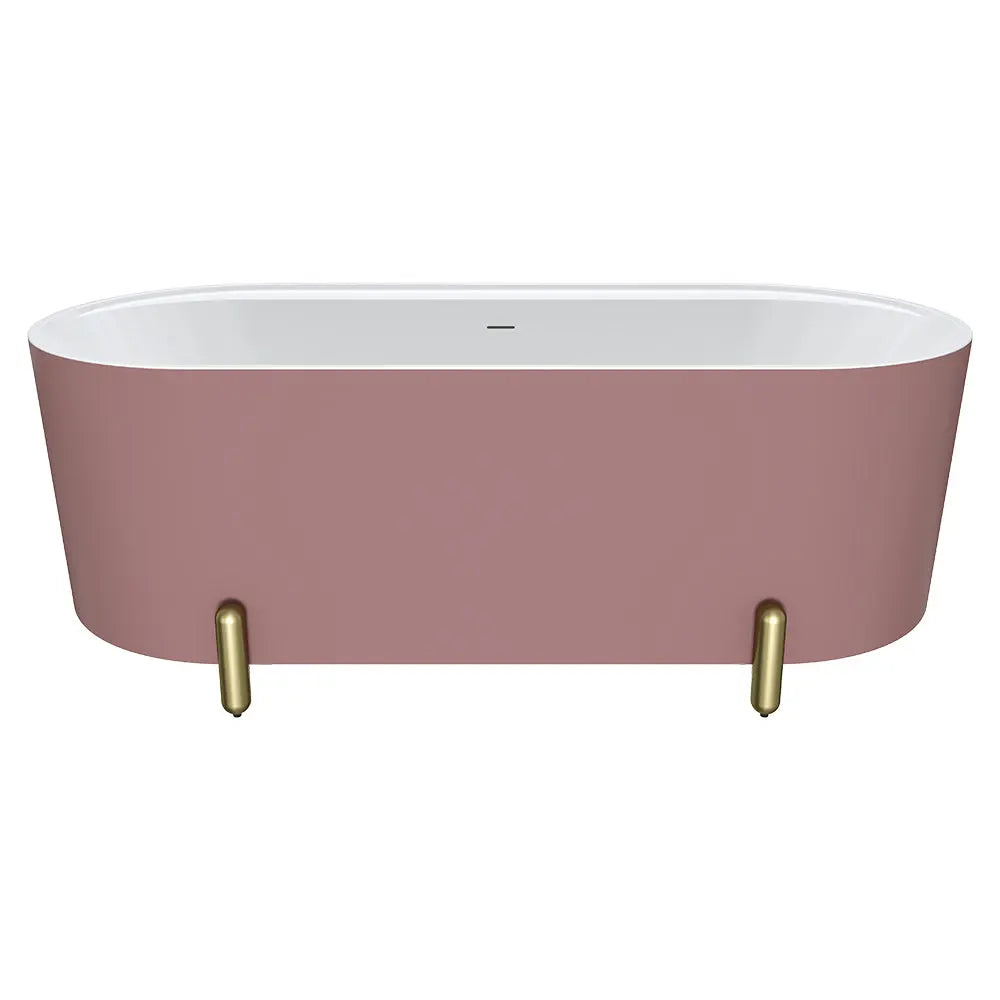 Aluca Freestanding with Legs, 1500mm &amp; 1700mm Matte Rouge Fienza