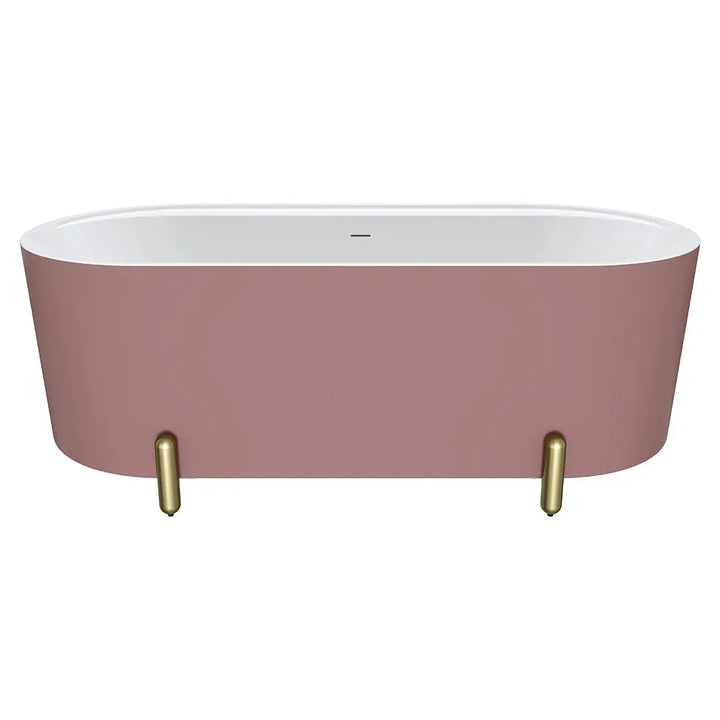 Aluca Freestanding with Legs, 1500mm &amp; 1700mm Matte Rouge Fienza