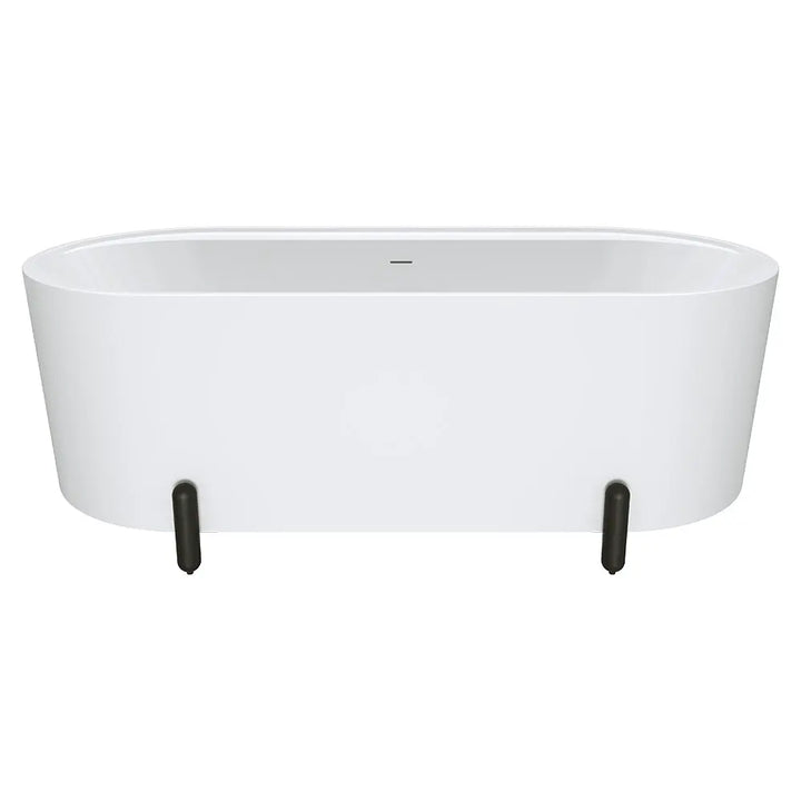 Aluca Freestanding with Legs, 1500mm &amp; 1700mm Matte White Fienza