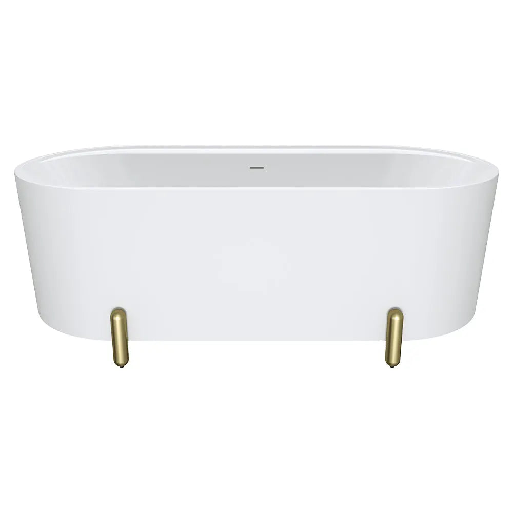 Aluca Freestanding with Legs, 1500mm &amp; 1700mm Matte White Fienza