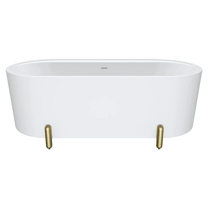 Aluca Freestanding with Legs, 1500mm &amp; 1700mm Matte White Fienza