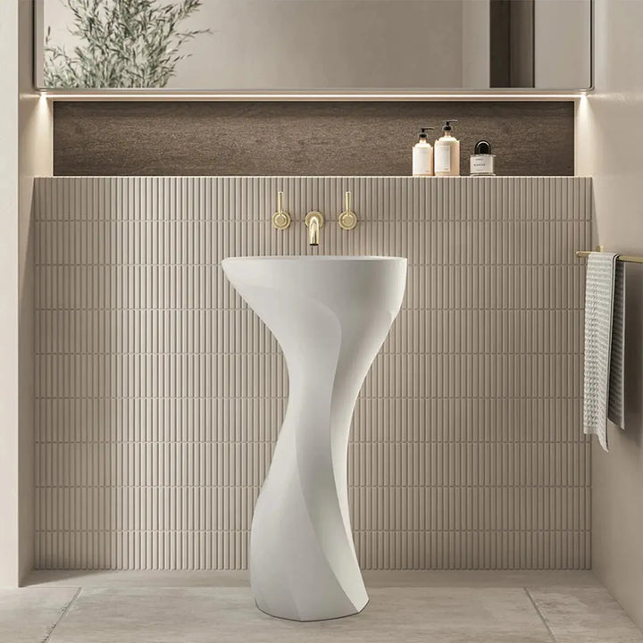 Seros 49 QUARRYCAST® Freestanding Podium Basin (On display) Victoria + Albert