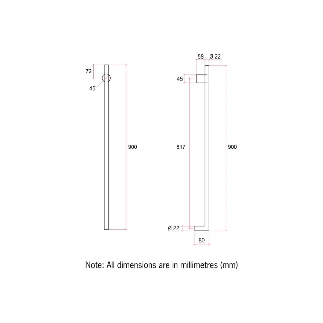 VT Vertical Heated Towel Rail Thermogroup
