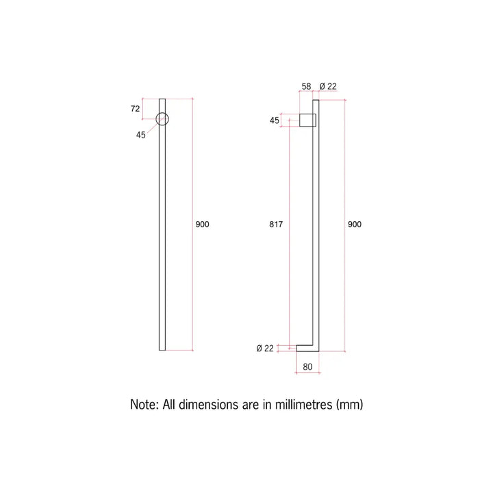 VT Vertical Heated Towel Rail Thermogroup