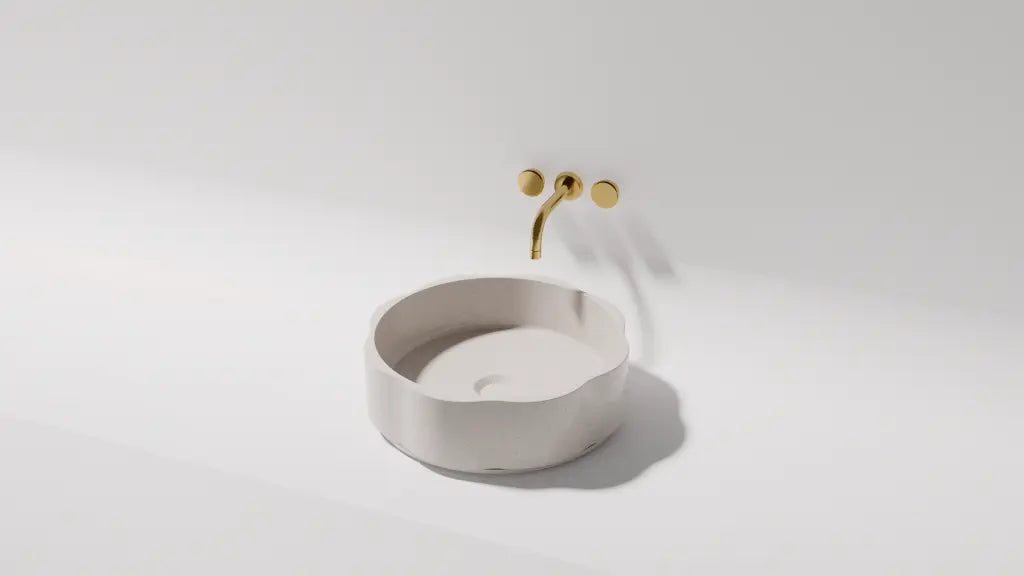 Flora Above Counter Stone Basin - various finishes PIETRA BIANCA