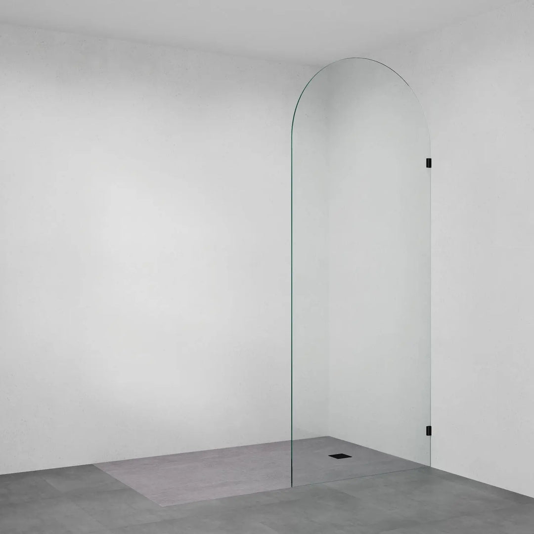 Frameless 919B Arch Shower Panel CLEAR Glass Cortani