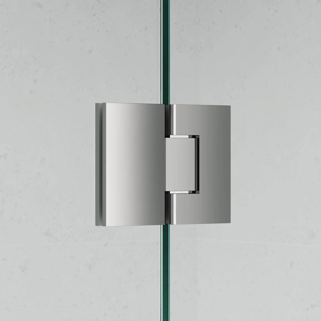 Frameless 915B Square Shower Panel REEDED Glass Cortani