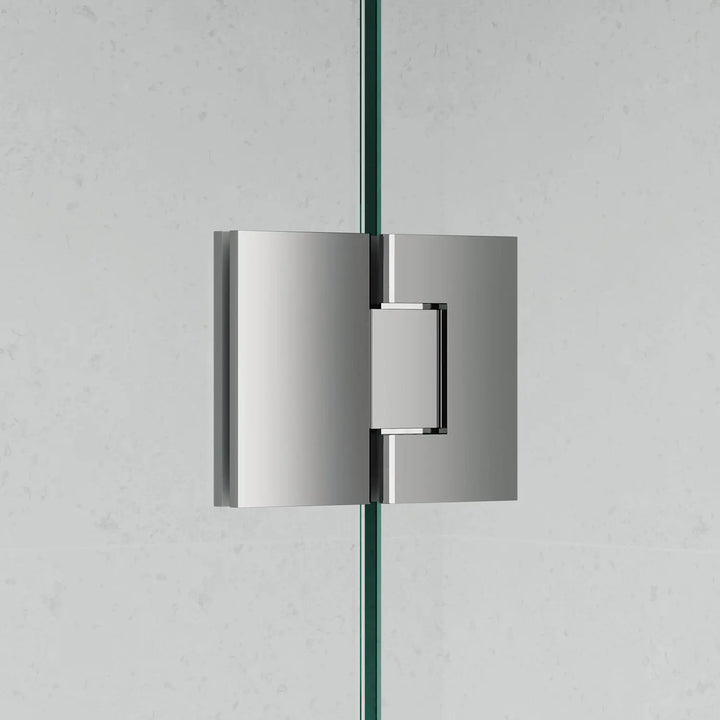 Frameless 915B Square Shower Panel REEDED Glass Cortani