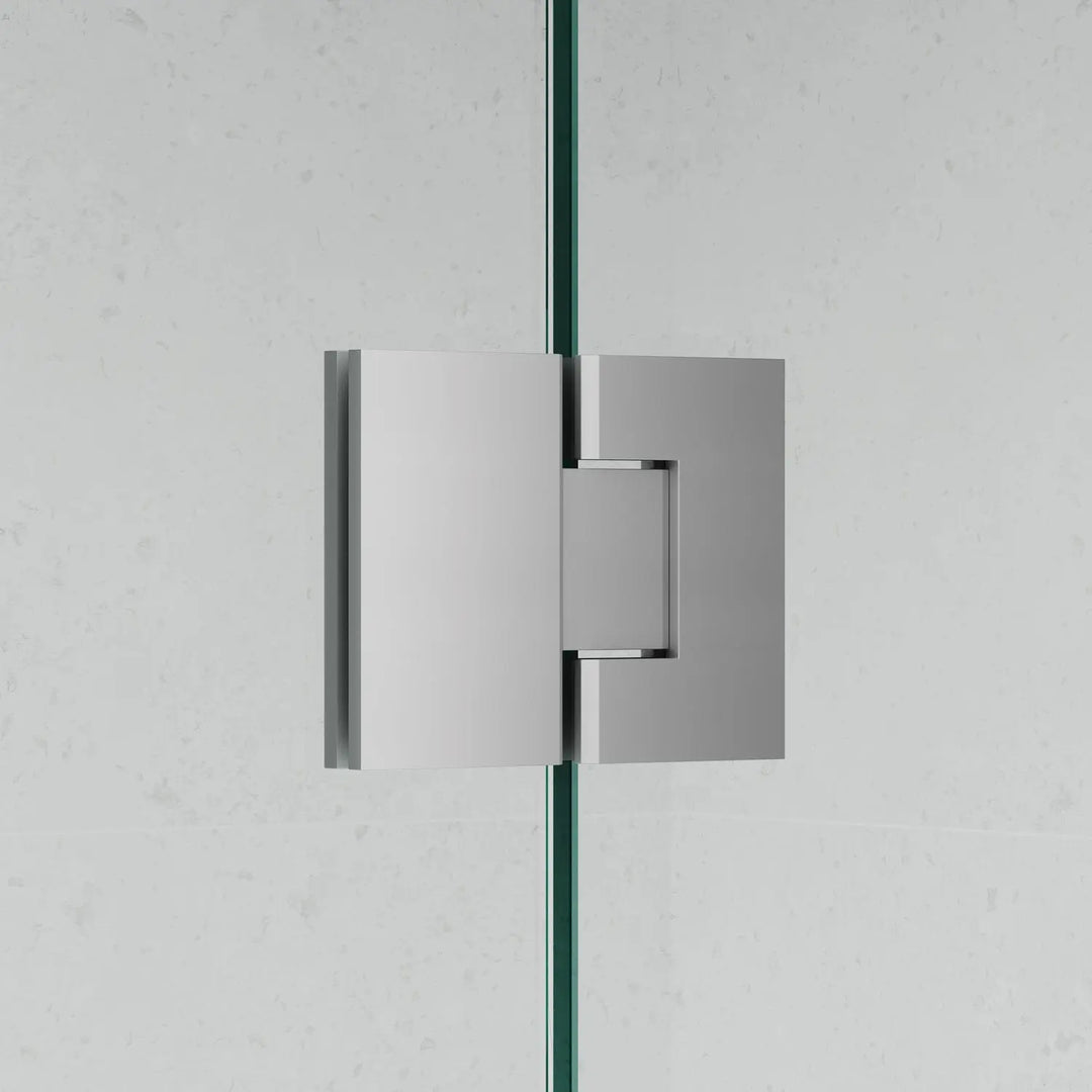 Frameless 915B Square Shower Panel REEDED Glass Cortani