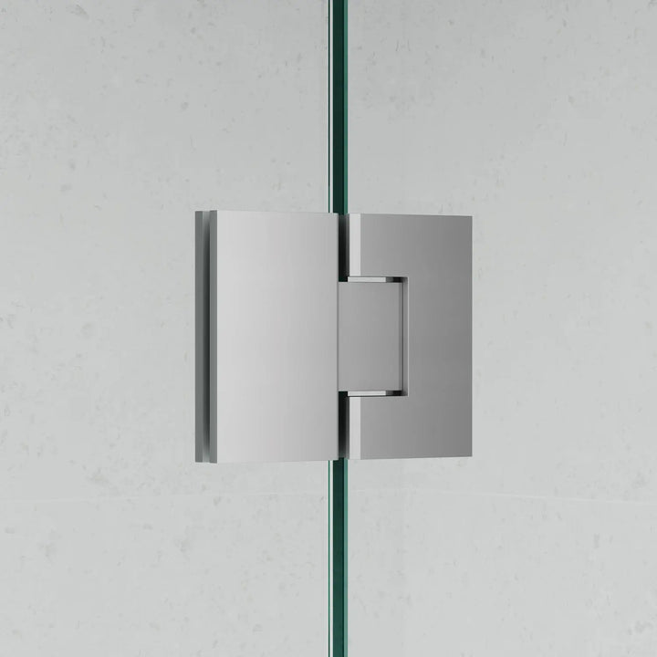 Frameless 915B Square Shower Panel REEDED Glass Cortani