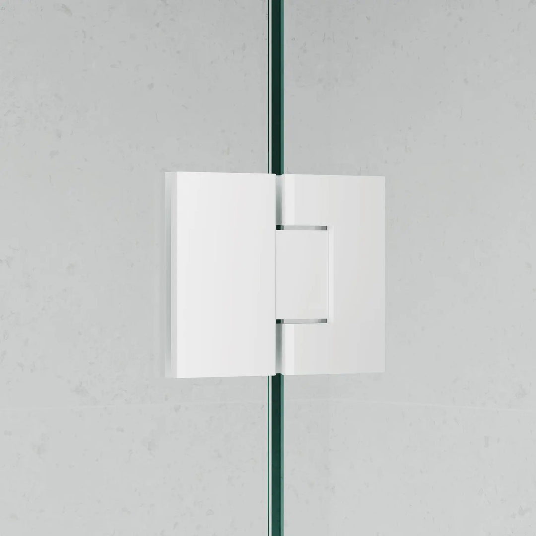 Frameless 915B Square Shower Panel REEDED Glass Cortani