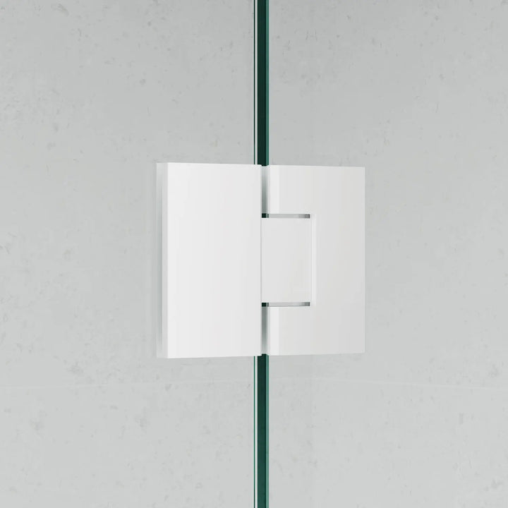 Frameless 915B Square Shower Panel REEDED Glass Cortani