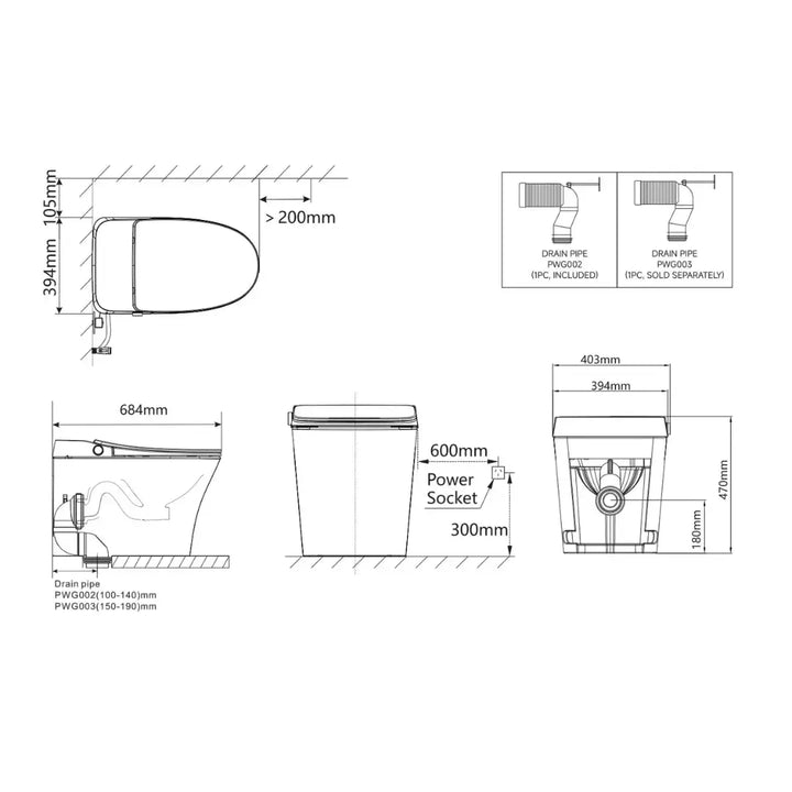Neovanta cistern-less smart toilet Alex Group Aus