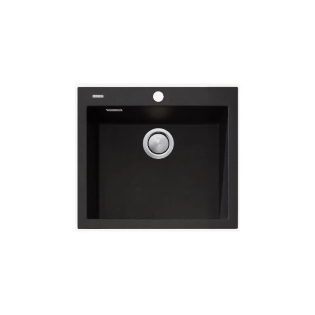 Santorini Black Large Bowl Topmount Sink ST-BL1551 with overflow Oliveri