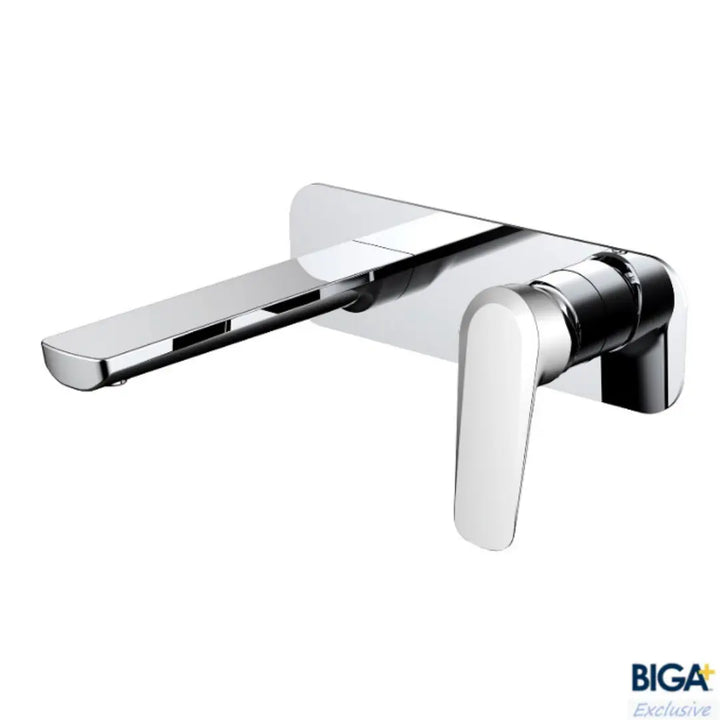 Glama Wall Basin Mixer On Backplate Millennium