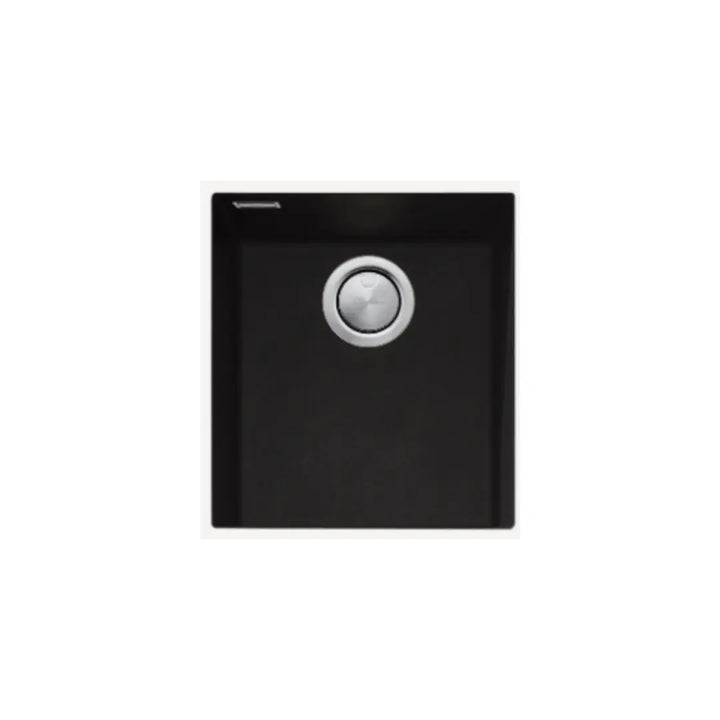Santorini Black Standard Bowl Undermount Sink with overflow Oliveri
