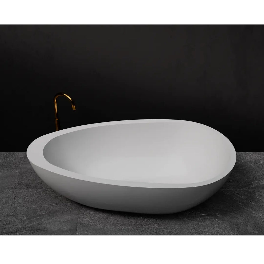 Whitney Freestanding Stone Bath - 1600mm | 1700mm | 1800mm - various finishes PIETRA BIANCA