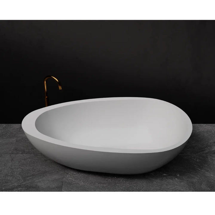 Whitney Freestanding Stone Bath - 1600mm | 1700mm | 1800mm - various finishes PIETRA BIANCA