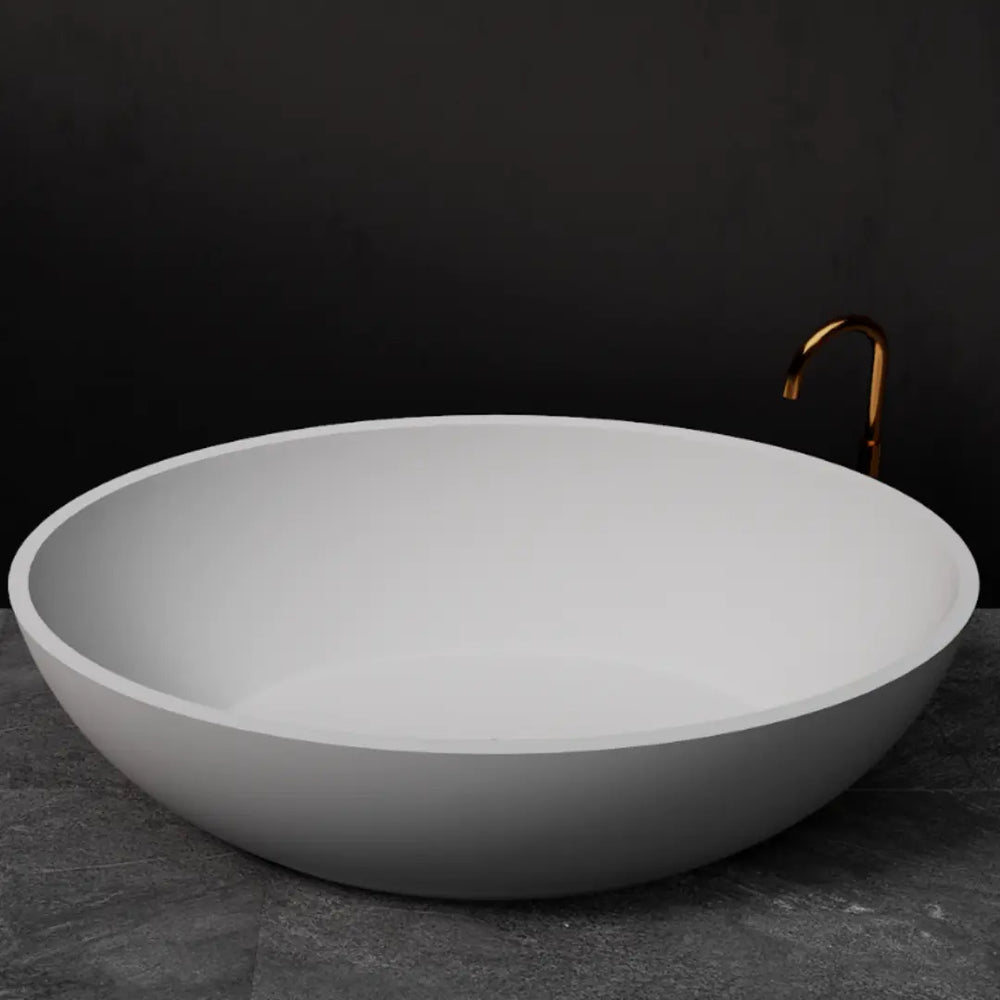 Coco 1760 x 1030mm Stone Freestanding Bath - various finishes PIETRA BIANCA