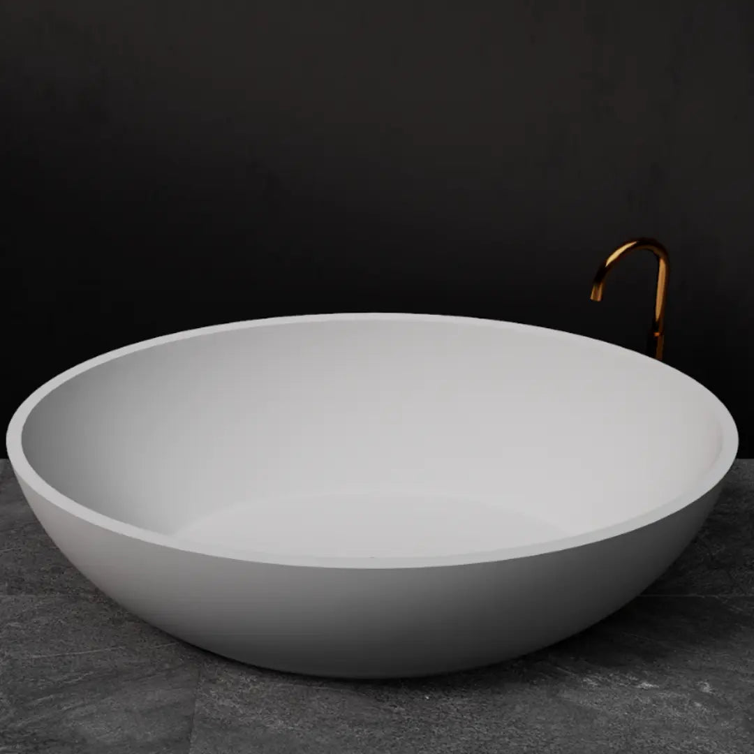 Coco 1760 x 1030mm Stone Freestanding Bath - various finishes PIETRA BIANCA
