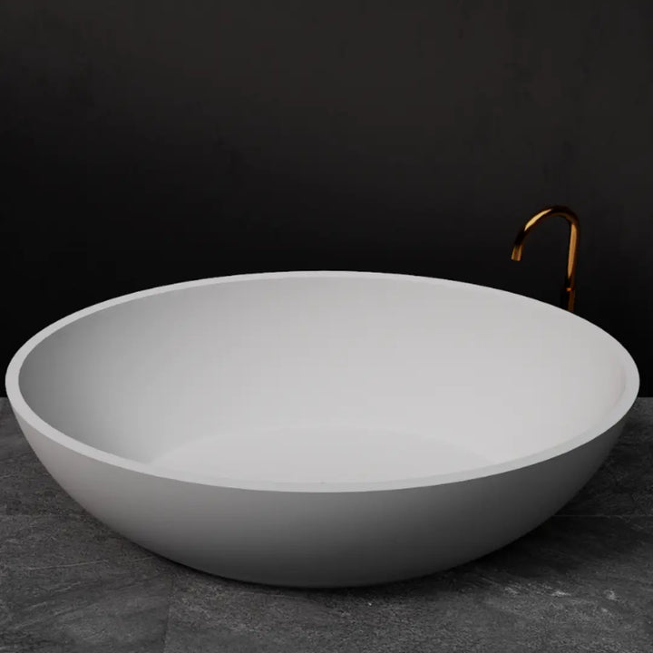 Coco 1760 x 1030mm Stone Freestanding Bath - various finishes PIETRA BIANCA