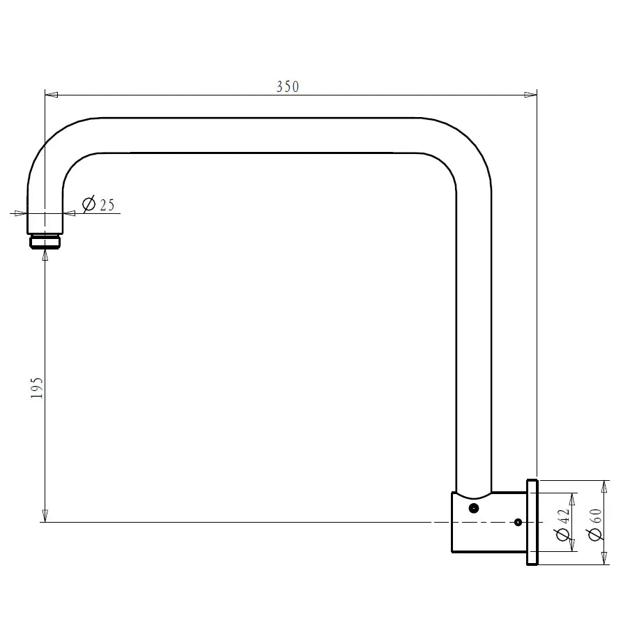 Mica Gooseneck Shower Arm Bella Vista