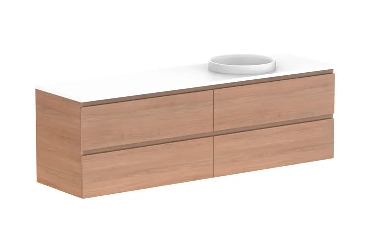 Glacier Full Depth, All Drawer Vanity with stone top LITE model ADP