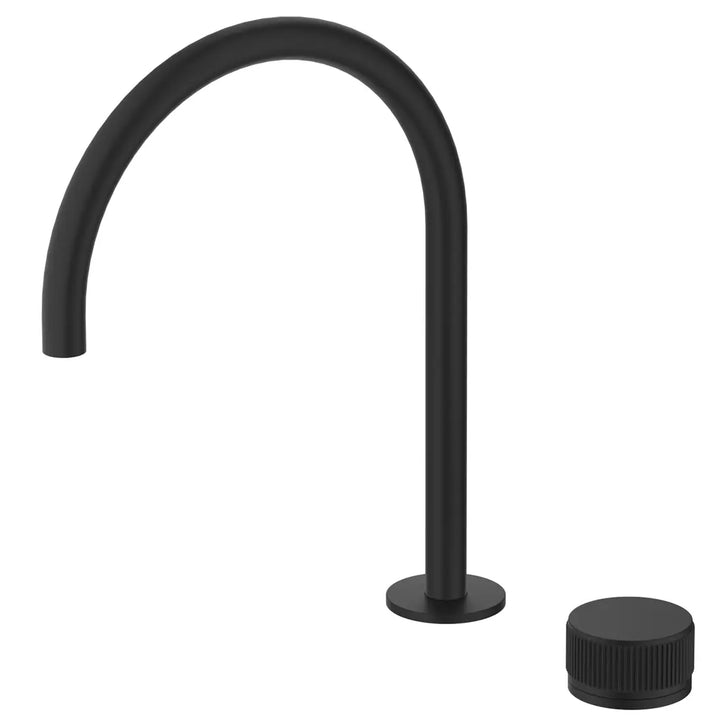 Mica Fluted Gooseneck Hob Sink/Basin Mixer Set Bella Vista