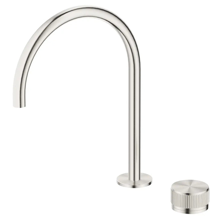 Mica Fluted Gooseneck Hob Sink/Basin Mixer Set Bella Vista