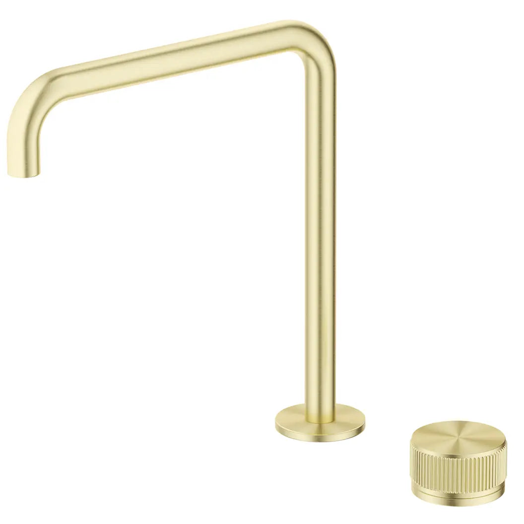 Mica Fluted Soft-Square Hob Sink/Basin Mixer Set Bella Vista